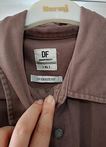 xl Beden İnce kot ceket kahverengi oversize