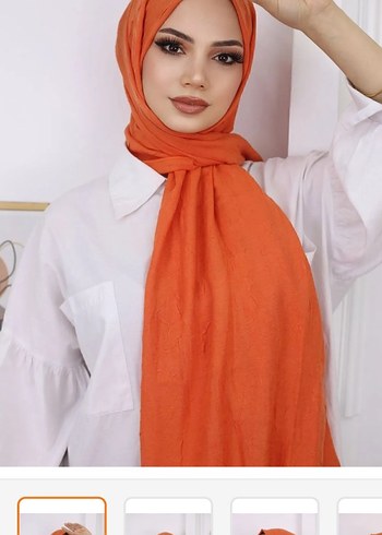 turuncu bambu kraşş şal