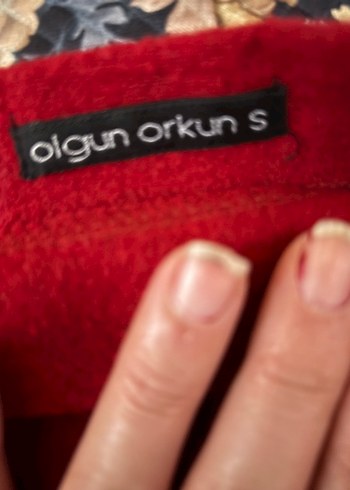 Bordo Düğmeli Bohem Mini Etek - Görsel 3