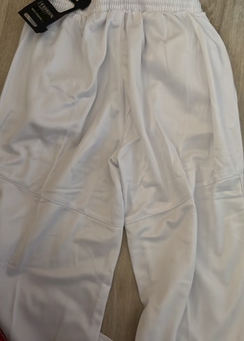Erkek Beyaz Rahat Kesim Spor Pantolon - Görsel 6