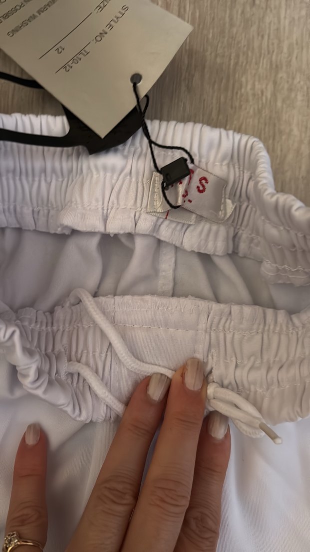 Erkek Beyaz Rahat Kesim Spor Pantolon - Görsel 5