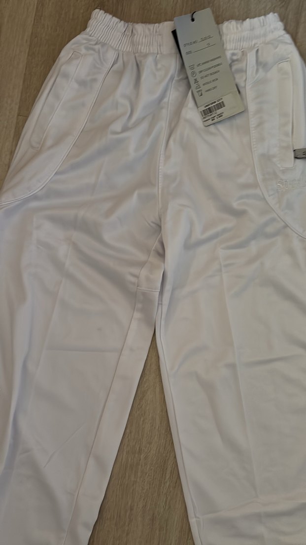 Erkek Beyaz Rahat Kesim Spor Pantolon - Görsel 2