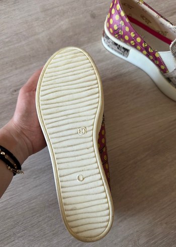 Renkli Baskılı Dolgu Topuklu Kadın Espadril - Görsel 6