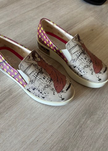 Renkli Baskılı Dolgu Topuklu Kadın Espadril - Görsel 2