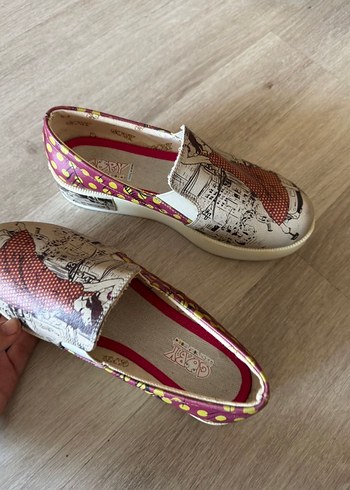 Renkli Baskılı Dolgu Topuklu Kadın Espadril - Görsel 5