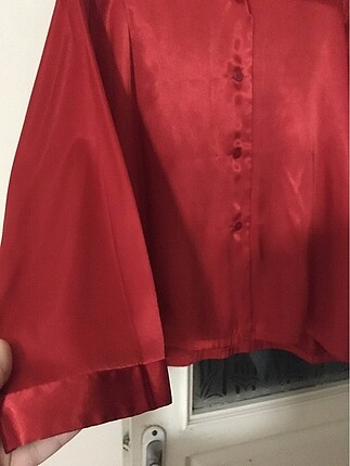 xl Beden kırmızı Renk Kadın saten pijama takımı