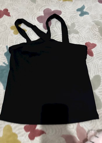 Siyah Askılı Kadın Midi Atlet - Görsel 3