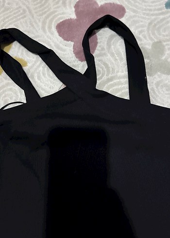 Siyah Askılı Kadın Midi Atlet - Görsel 2