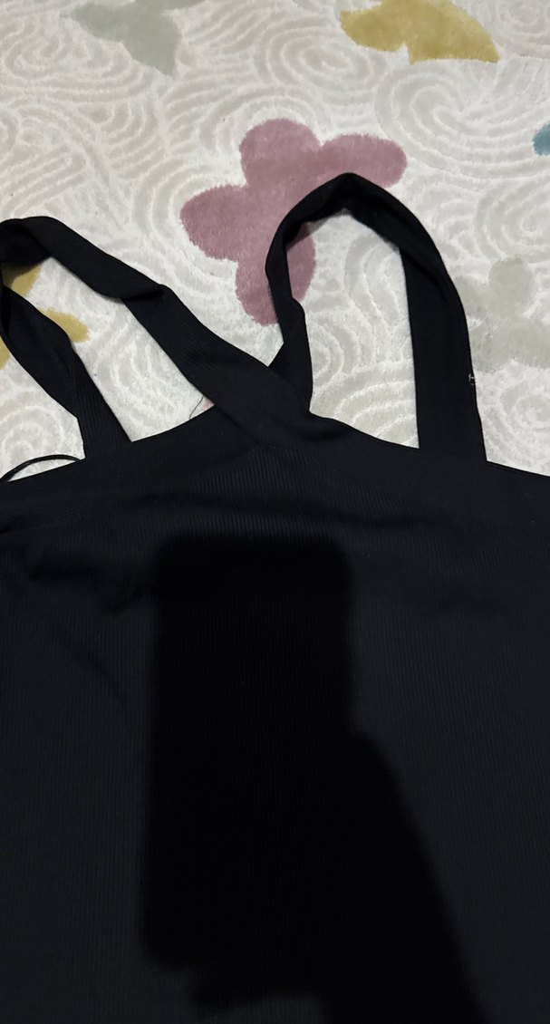 Siyah Askılı Kadın Midi Atlet - Görsel 2