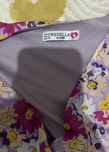 Çiçek Desenli Bohem Mini Elbise - Görsel 5