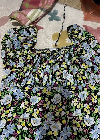 Çiçek Desenli Bohem Midi Elbise - Görsel 4