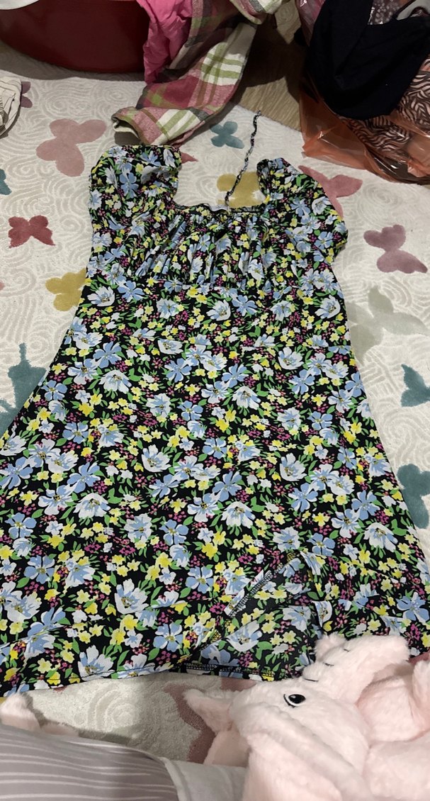 Çiçek Desenli Bohem Midi Elbise - Görsel 2