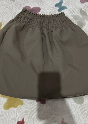 Fırfırlı Bej Mini Etek - Görsel 4