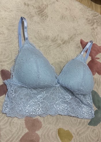 Bohem Dantel Detaylı Mavi Bralet - Görsel 2