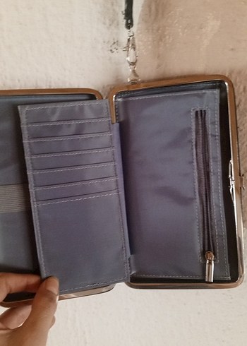  Beden Fermuarlı Siyah Deri Kadın Clutch Cüzdan
