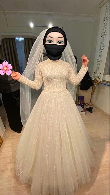 38 Beden Acil satılık Henna gelinlik