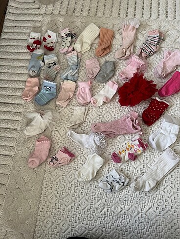 Bebek çorap 33 adet