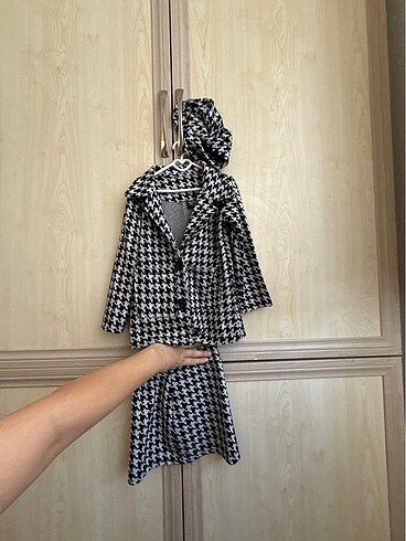 4 Yaş Beden siyah Renk Zara elbise zara ikili takım