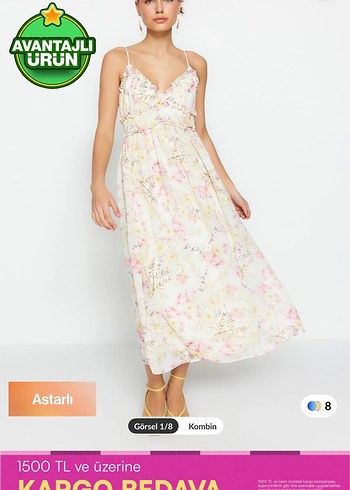 xl Beden beyaz Renk Renkli Bağlamalı Straplez Midi Elbise