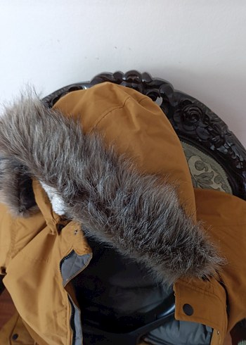 Kahverengi Kürklü n Kışlık Mont - Görsel 5