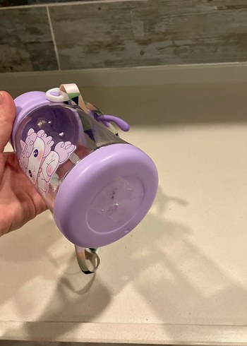 Mor Unicornlu Çocuk Su Şişesi - Görsel 5