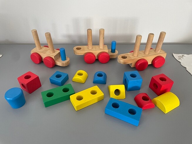 Beden Renk Melissa & Doug Ahşap Tren Vagonları