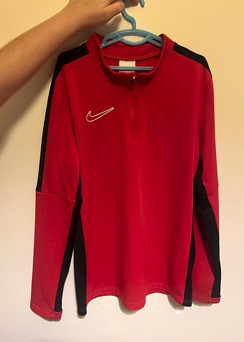 Erkek Kırmızı Fermuarlı Spor Sweatshirt - Görsel 2