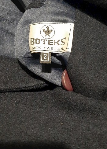 Lacivert Kadın Uzun Düğmeli Klasik Kaban - Görsel 5