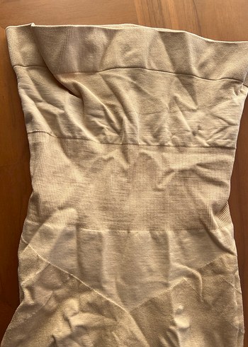 Bej Midi Boy Düz vucut korse popo kaldırma özelliği mevcuttur - Görsel 3