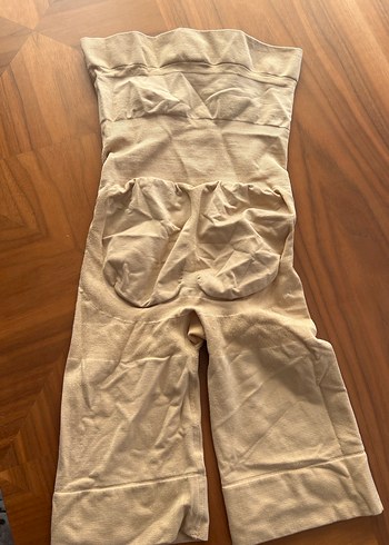 Bej Midi Boy Düz vucut korse popo kaldırma özelliği mevcuttur - Görsel 5