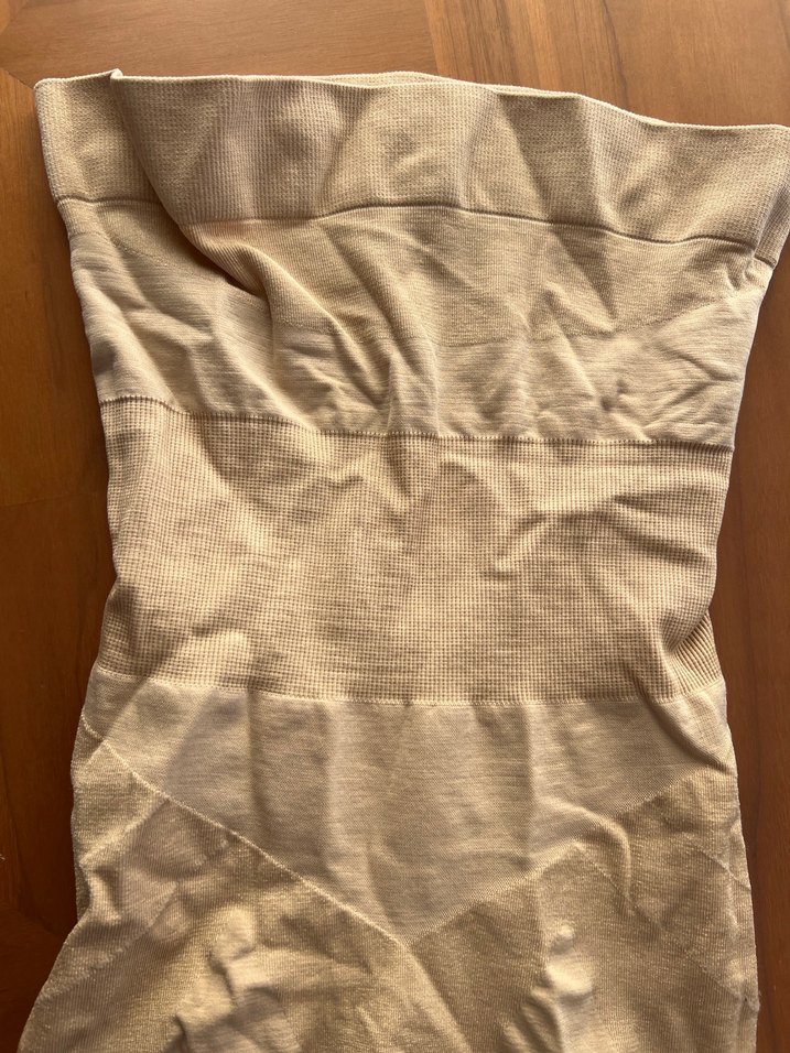 Bej Midi Boy Düz vucut korse popo kaldırma özelliği mevcuttur - Görsel 3