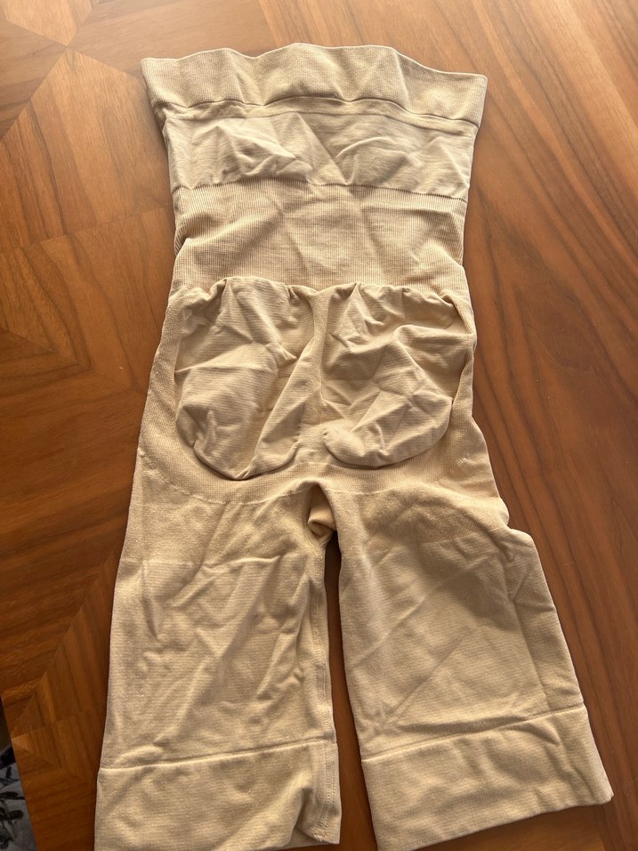 Bej Midi Boy Düz vucut korse popo kaldırma özelliği mevcuttur - Görsel 5