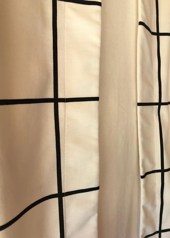 Ekoseli Midi Kolsuz Elbise - Görsel 3