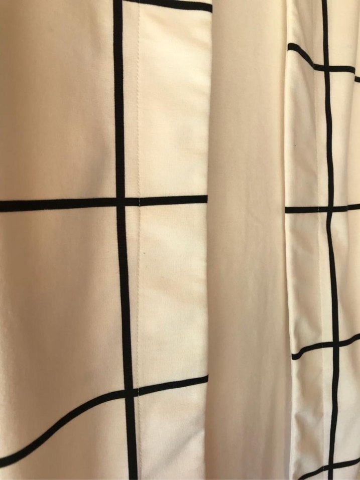 Ekoseli Midi Kolsuz Elbise - Görsel 3