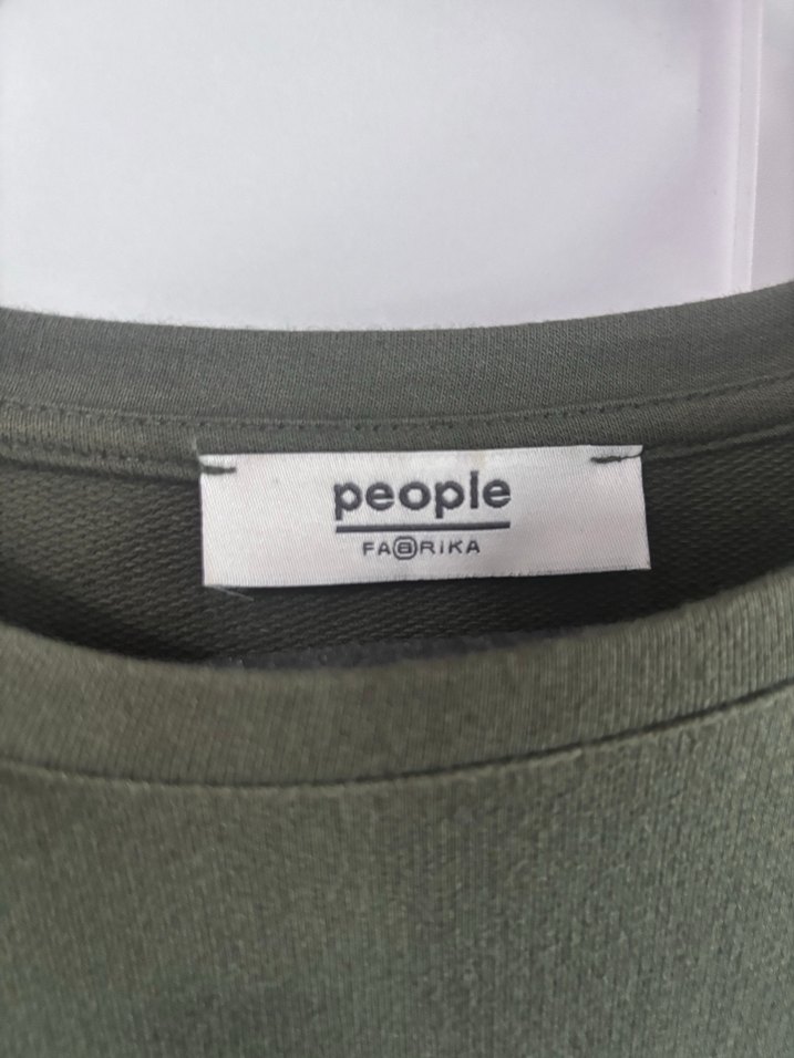 Nakışlı Haki Midi Elbise - Görsel 4