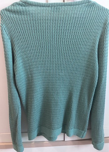 Kadın Mint Yeşili İnce Örgü Kazak - Görsel 4