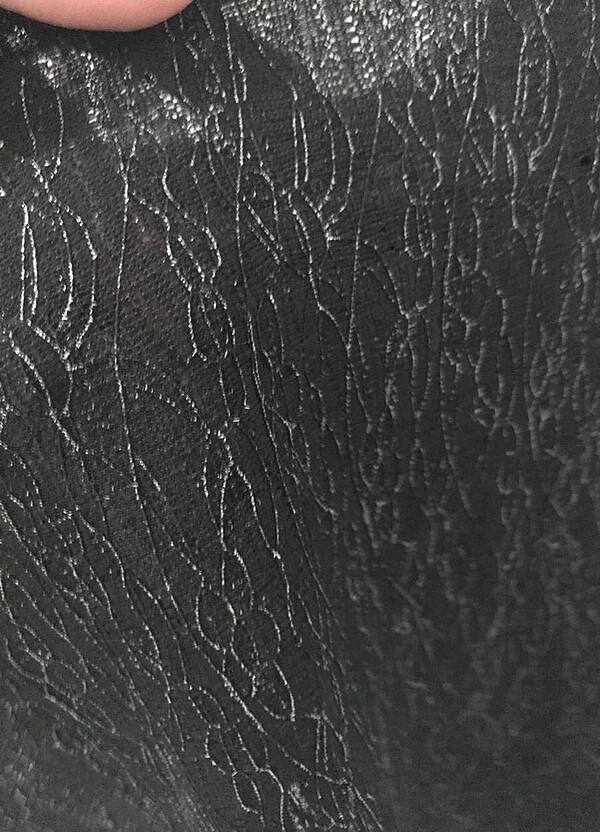 Kendinden simli geniş kalıp bluz - Görsel 5