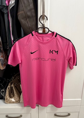 Pembe Kısa Kollu kadın Spor Tişört - Görsel 2