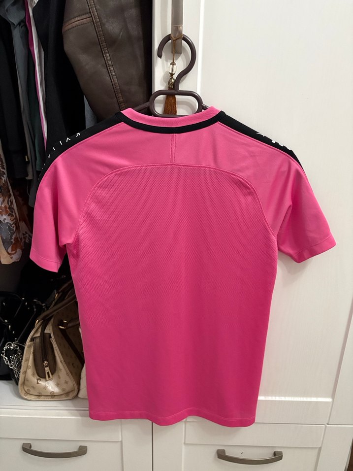 Pembe Kısa Kollu kadın Spor Tişört - Görsel 4