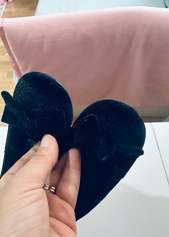 Kız Çocuk Siyah Fiyonk Detaylı Babet - Görsel 8