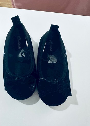 Kız Çocuk Siyah Fiyonk Detaylı Babet - Görsel 5