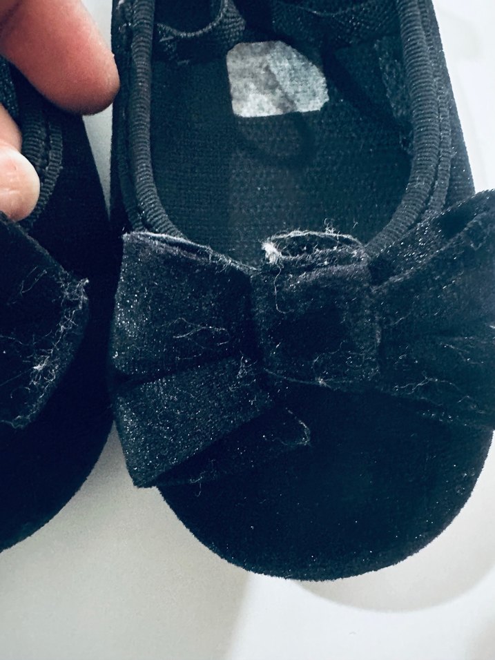 Kız Çocuk Siyah Fiyonk Detaylı Babet - Görsel 2