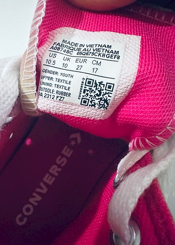 Çok Renkli Tie-Dye Converse Kız Spor Ayakkabı - Görsel 12