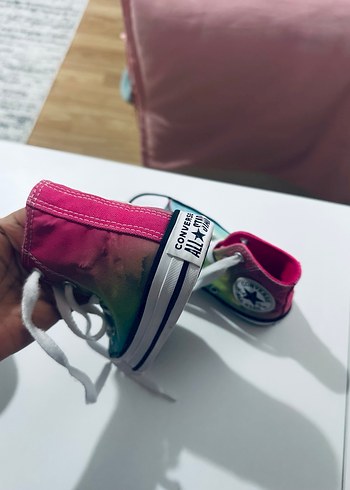 Çok Renkli Tie-Dye Converse Kız Spor Ayakkabı - Görsel 6