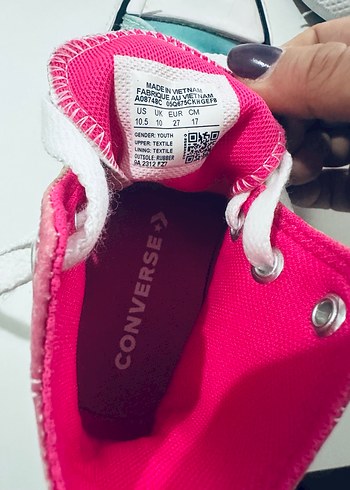 Çok Renkli Tie-Dye Converse Kız Spor Ayakkabı - Görsel 10