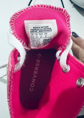 Çok Renkli Tie-Dye Converse Kız Spor Ayakkabı - Görsel 11