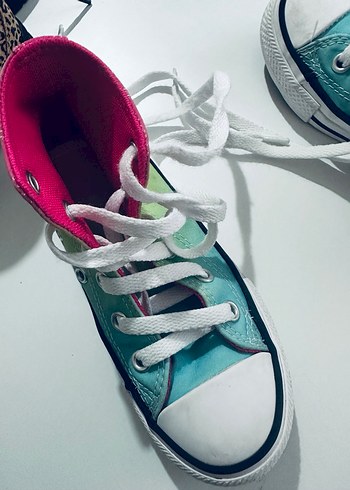 Çok Renkli Tie-Dye Converse Kız Spor Ayakkabı - Görsel 5