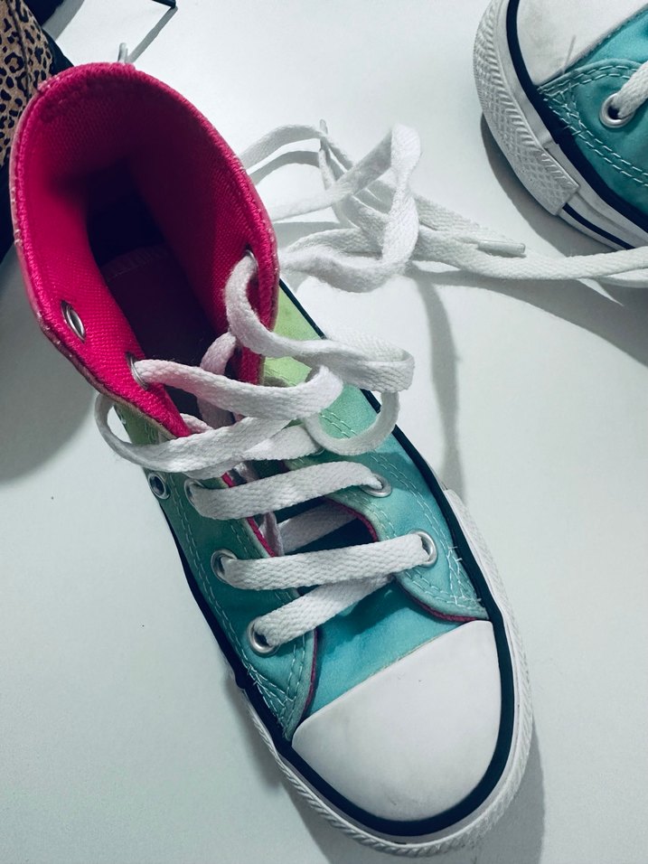 Çok Renkli Tie-Dye Converse Kız Spor Ayakkabı - Görsel 5