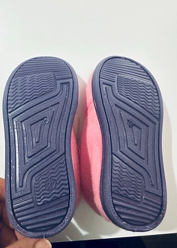Kız Çocuk Pembe Sıcak Terlik Velcro - Görsel 4