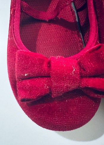 Kız Çocuk Kırmızı Fiyonklu Babet - Görsel 3